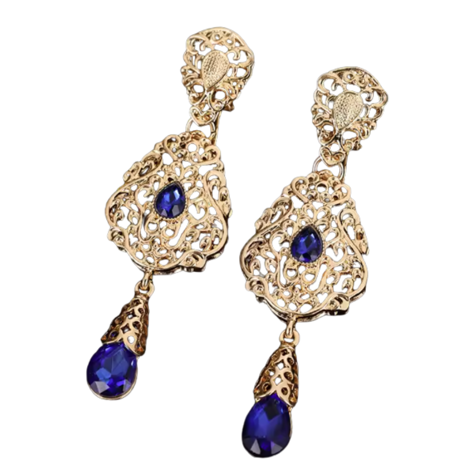 Parure traditionnelle bleu roi
