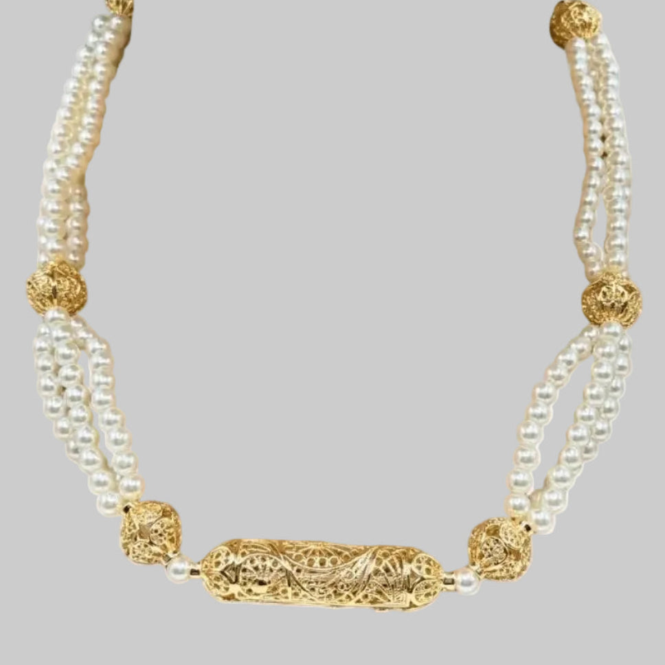 Collier perlé doré – Élégance et éclat raffiné | Mitsury