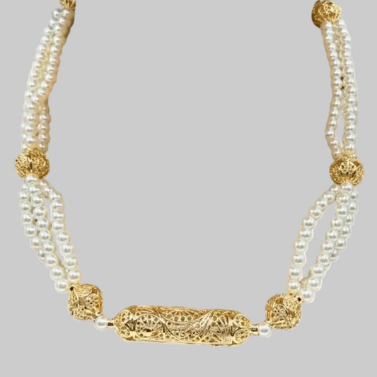 Collier perlé doré – Élégance et éclat raffiné | Mitsury