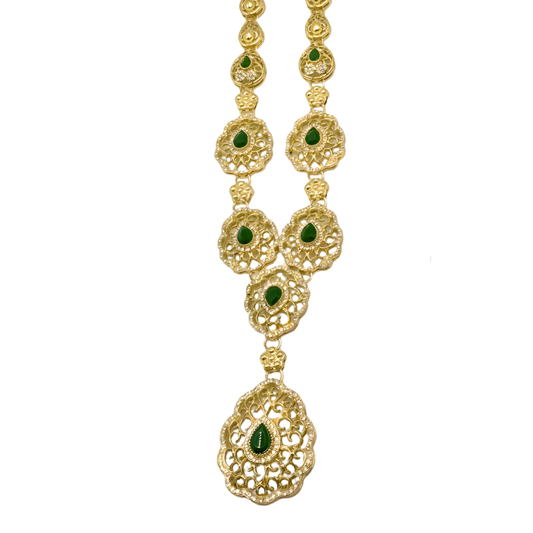 Parure caftan vert