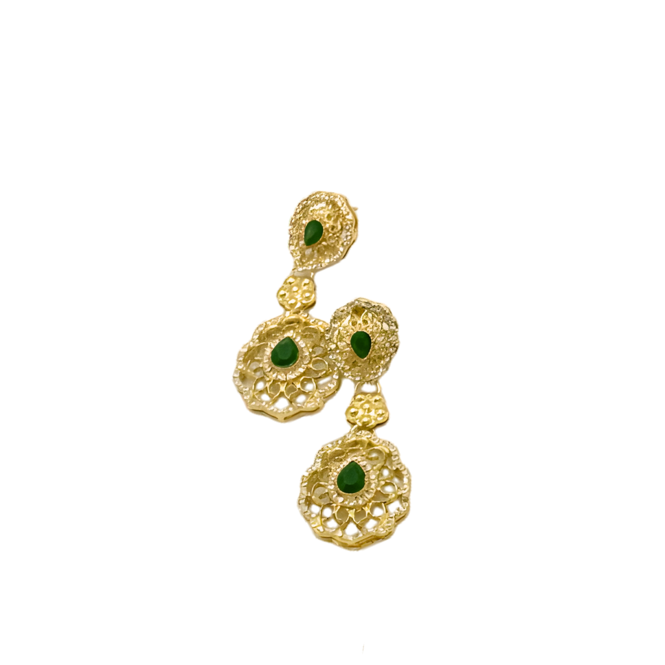 Parure caftan vert
