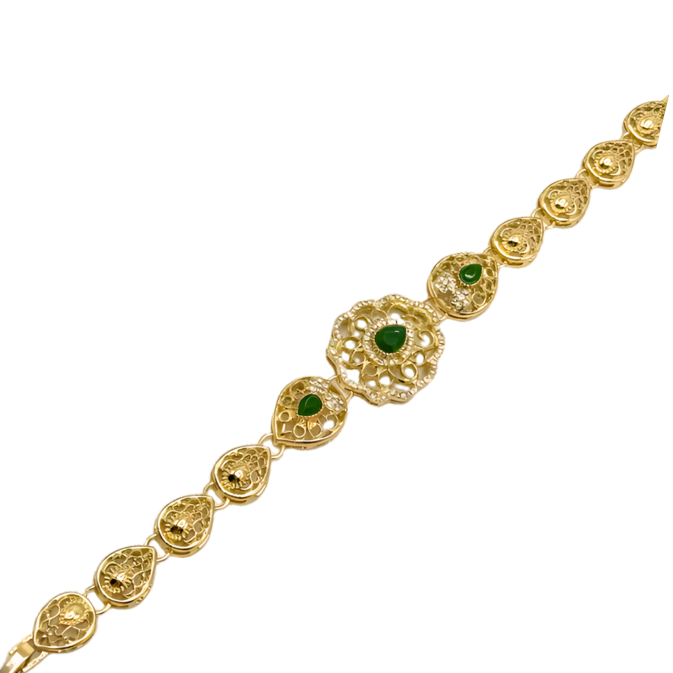 Parure caftan vert