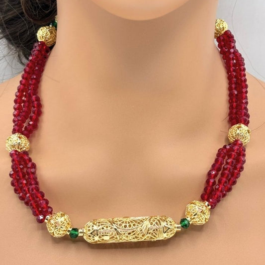 Collier Beldi Rouge