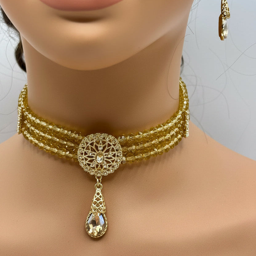 Parure ras du cou Champagne