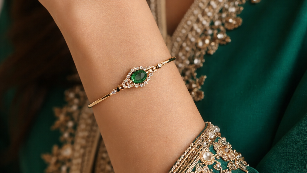 caftan_mitsury_bracelet_vert royal